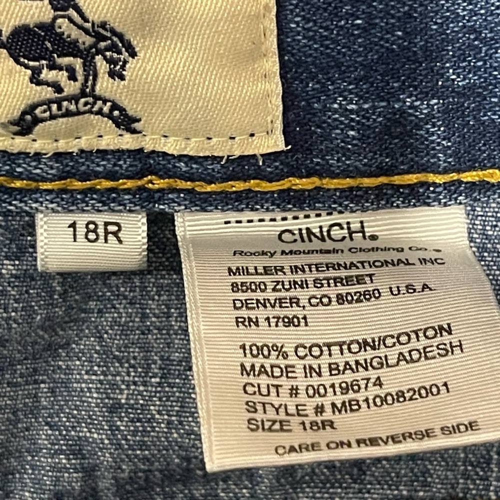 Cinch Youth Boys Jeans 18R